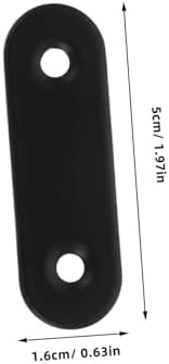 12-Piece Stainless Steel Flat Plate Brackets for Wood Furniture Fixes