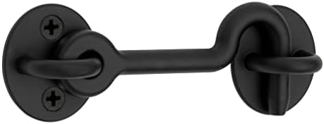 Sliding Door Privacy Hook with Matte Black Finish