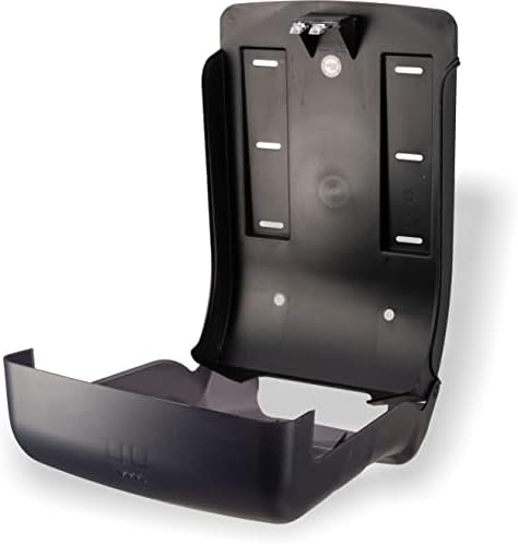 San Jamar UltraFold Plastic Paper Towel Dispenser for Bathroom Black