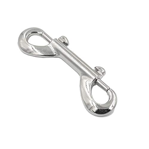5PCS ZINC ALLOY DOUBLE ENDED SILVER BOLT SNAPS CLIPS 3-12inch LONG FASTENERS