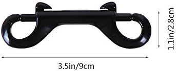 Double Ended Bolt Snap Hooks 5PCS Black Heavy Duty