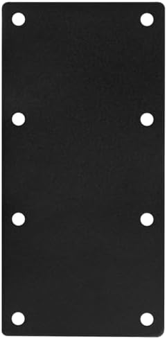 4 PCS Black Flat Mending Bracket Plate for Furniture Wood Repair