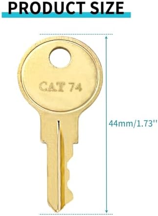 10-Piece CAT74 compatible keys for Janitor Bobrick dispensers