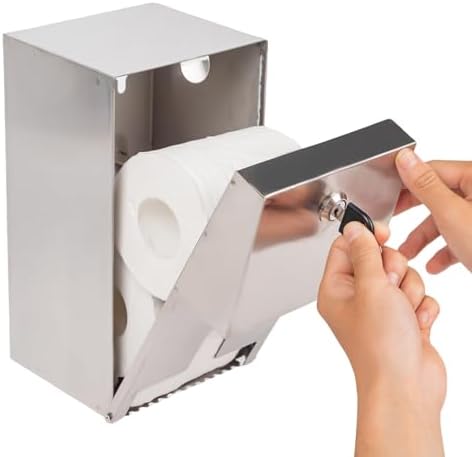 Commercial Double Rolls Toilet Paper Dispenser with Lock