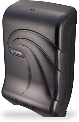 San Jamar UltraFold Plastic Paper Towel Dispenser for Bathroom Black