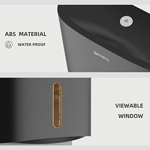 Bertreno Wall-Mounted Large Capacity Commercial Paper Towel Dispenser Black