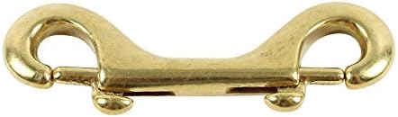 VP Leather Double-Ended Brass Snap Hook Clip