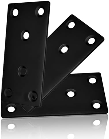 Sturdy 2-Inch Flat Mending Plates for Wood Furniture Fixes