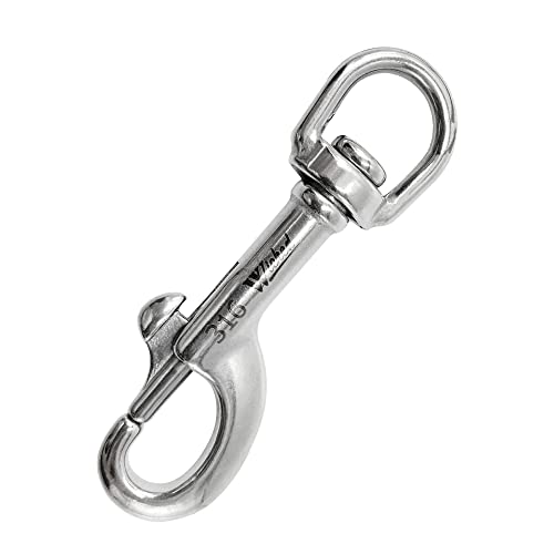 WICKED 316 Stainless Steel Swivel Eye Single Snap Bolt 6 Pack