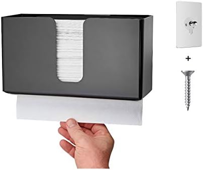 IEEK Paper Towel Dispenser Wall Mount Black
