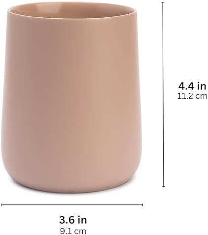 Durable Matte Dusty PinkMauve Toothbrush Toothpaste Organizer