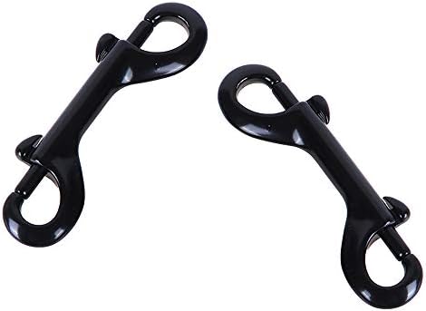Double Ended Bolt Snap Hooks 5PCS Black Heavy Duty