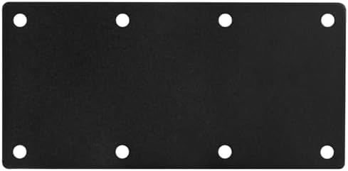 4 PCS Black Flat Mending Bracket Plate for Furniture Wood Repair