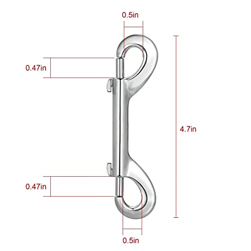 Double-Ended Bolt Snap Clips 5-Piece Set Sliver