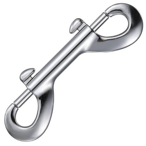 Wensilon 8 Pcs Silver Marine Grade Double Ended Bolt Snap Diving Hook Clips