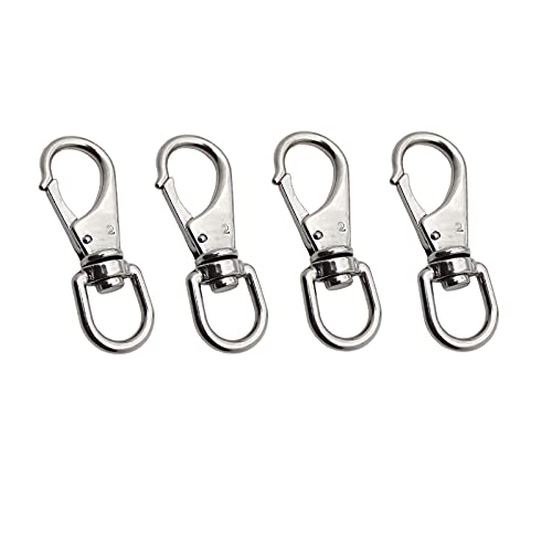 Durable Swivel Eye Bolt Snap Hook 4-Pack