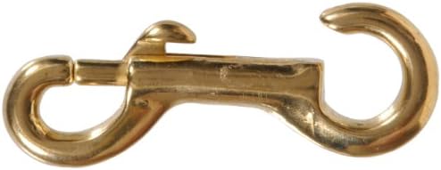 321496 38 inch brass open rigid bolt snap - Set of 10