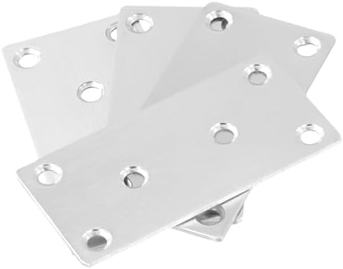 20 PCS Flat Straight Mending Plates for Furniture Repair