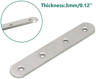 Sturdy Flat Mending Plate Set for Wood