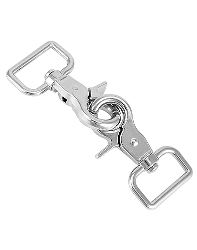 QWORK Swivel Snap Hooks 10 Pack Nickel Plated