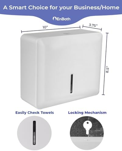 EnBath Wall-Mounted Folded Towel Dispenser