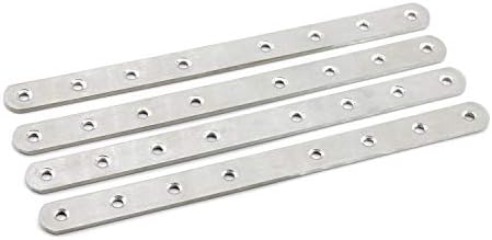 4 Pack Flat Mending Plate Stainless Steel 12 Inch
