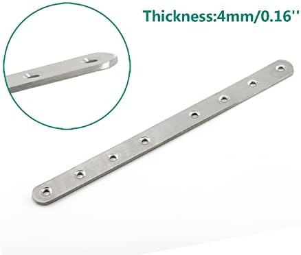 4 Pack Flat Mending Plate Stainless Steel 12 Inch