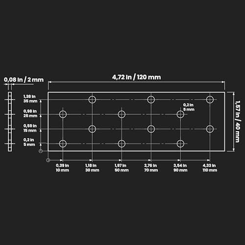 Repa Market 472 x 157 Metal Bracket Mending Plate