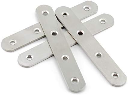 Sturdy Flat Mending Plate Set for Wood