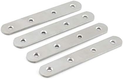 Sturdy Flat Mending Plate Set for Wood
