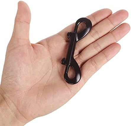 Premium 4-Pack Bolt Snap Hooks Black industrial use