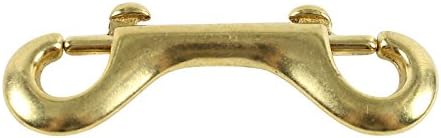 VP Leather Double-Ended Brass Snap Hook Clip