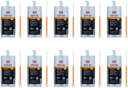 Secure 10-Pack 22oz Epoxies with Nozzle for Strong Attachments