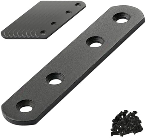 10-Piece Metal Mending Plate Set for Wood Fixtures