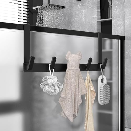 Over-the-Door Coats Rack Hanger Black