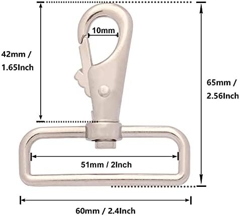 2 Hook Silver - Pack of 10