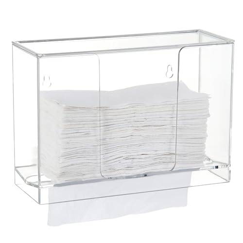 Paper Towel Dispenser Wall Mount Clear Multi-Fold