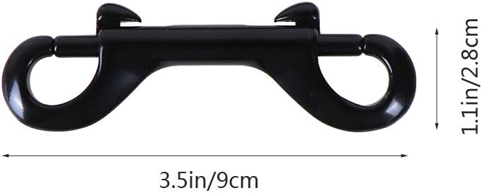 Double Ended Bolt Snap Hooks 5PCS Black Heavy Duty