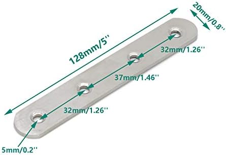 Sturdy Flat Mending Plate Set for Wood