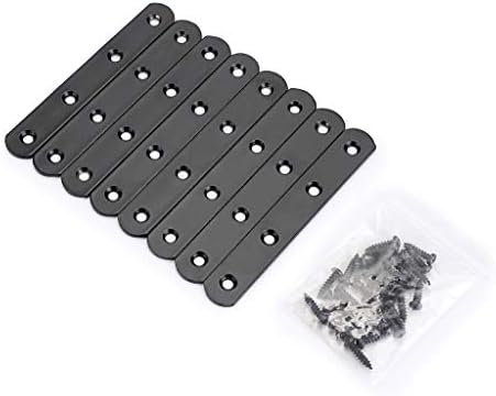 Sumnacon 8-Piece Stainless Steel Flat Plates - Heavy Duty furniture repair tools