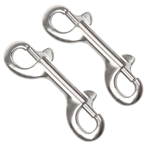 Double Ended Bolt Snap Hook 2-Pack Marine Grade Stainless Steel Bolt Snaps
