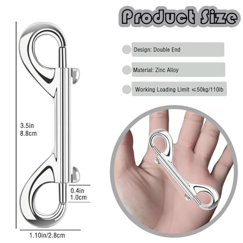 5-Piece Double-Ended Zinc Alloy Snap Clips