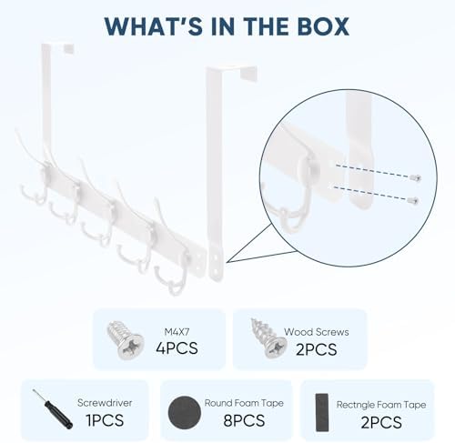 Extra Strong Over-the-Door Hook for Bathroom Bedroom Use