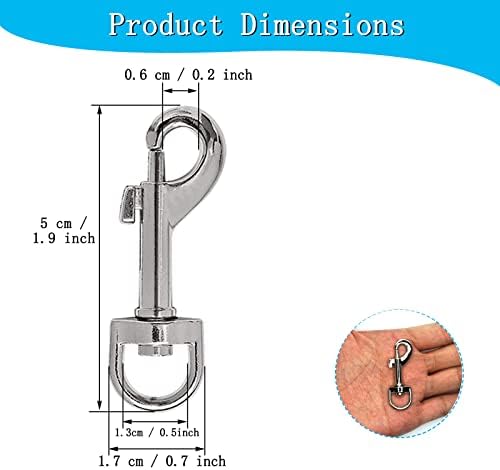 Zinc Alloy Trigger Clips for Dog Leads Mens Keyrings