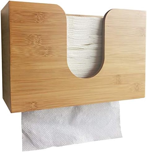 Eco-Friendly Bamboo Wall-Mounted Paper Towel Dispenser