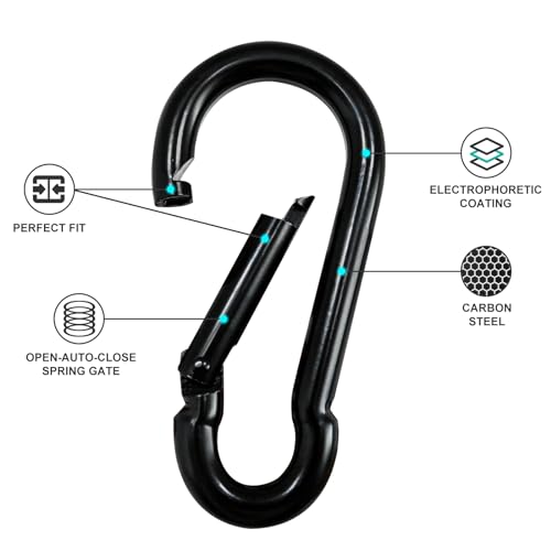 10Pack KINLINK Spring Snap Clips