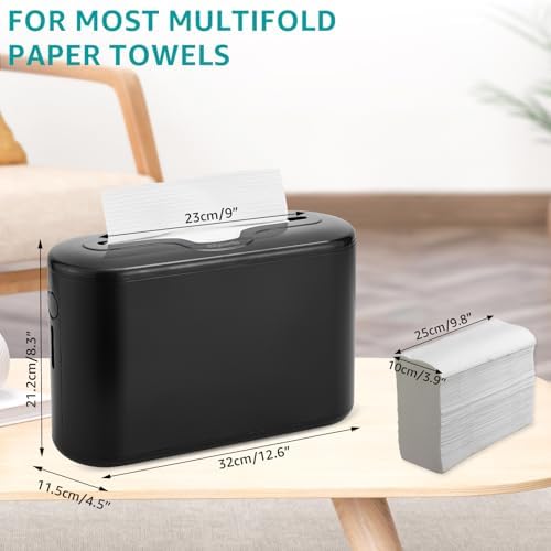 DUTYWORKS Multifold Paper Towel Dispenser Countertop Black