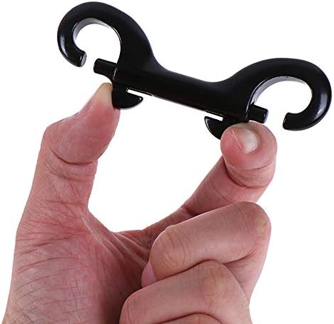 Double Ended Bolt Snap Hooks 5PCS Black Heavy Duty