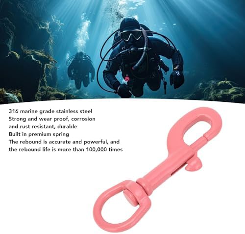 Compact Single-Ended Stainless Steel Snap Hook for Pet Leashes