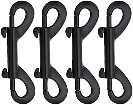 Premium 4-Pack Bolt Snap Hooks Black industrial use